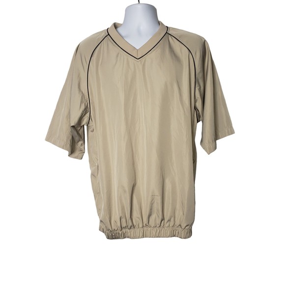 Other - FOOT JOY Tan Short Sleeve Golf Shirt Size Large